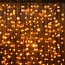 Lichtgordijn koppelbaar zwart | vanaf 2 meter | 300 LEDs | 2200K extra warm wit met twinkel | rubber