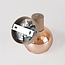 Spot de plafond réglable Pilou avec verre ambré - beige