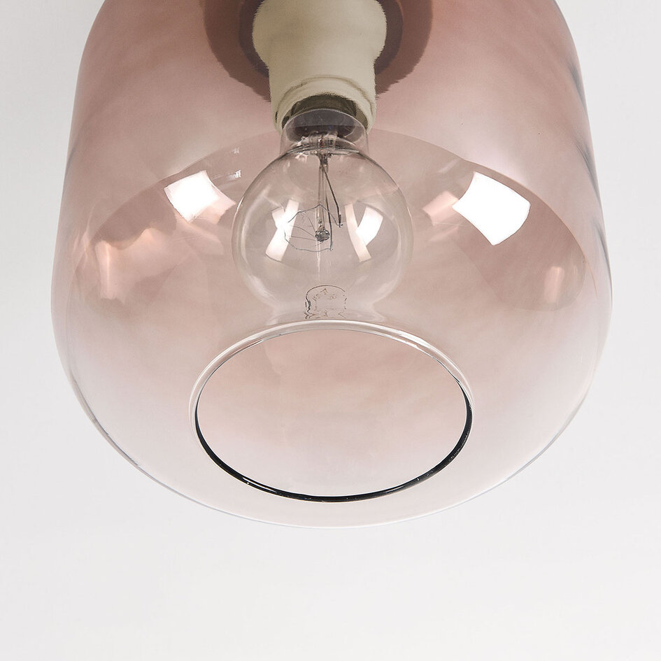 Plafonnier Soli beige avec verre ombré