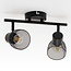 Plafonnier moderne avec 2 spots - Meshki