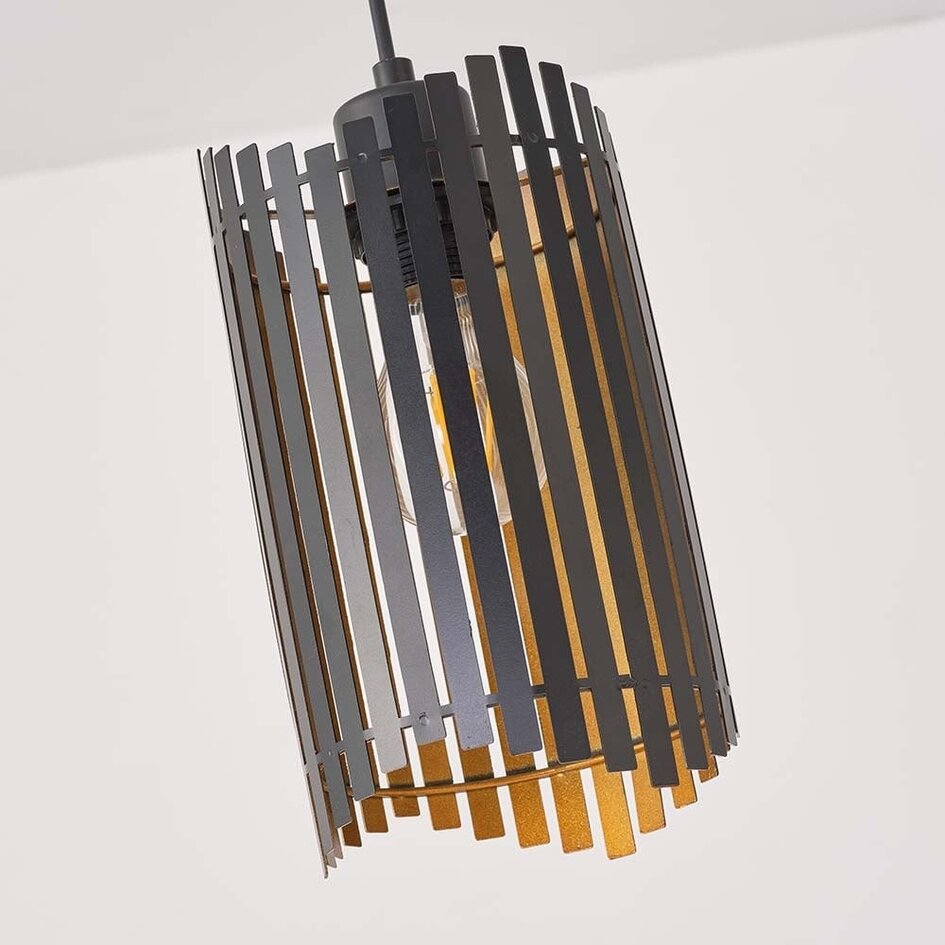 Lampe suspendue noire élégante - Tablon