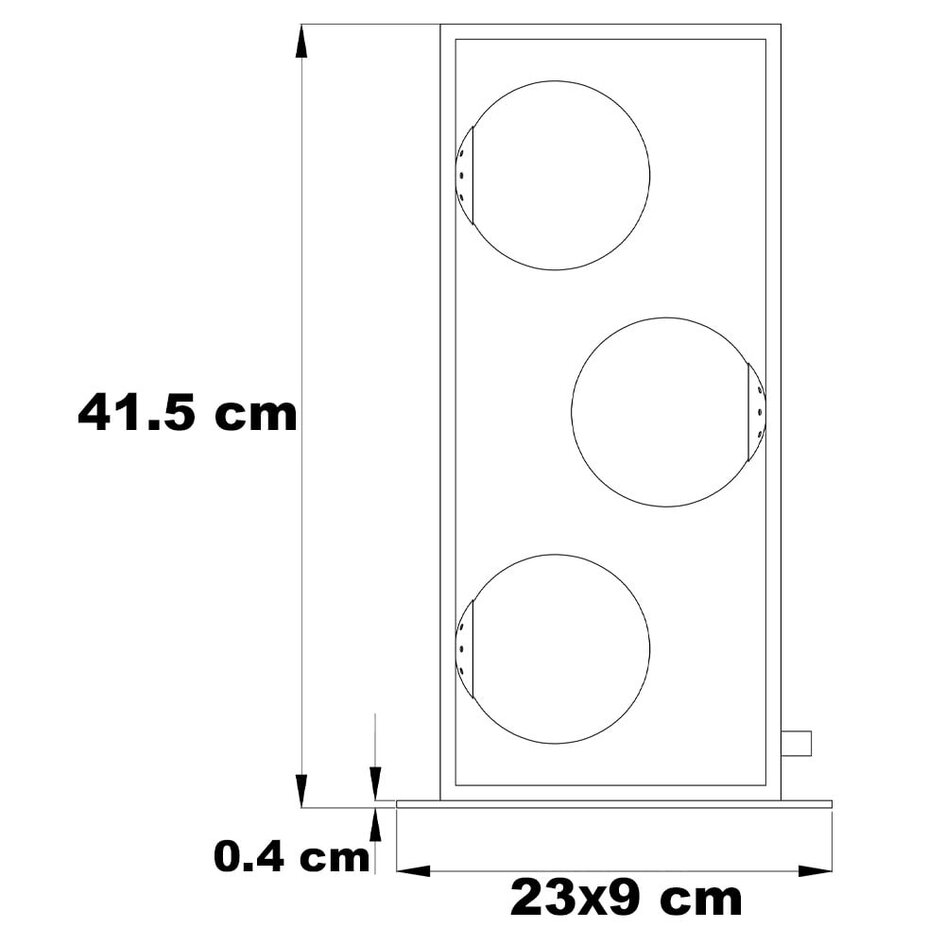 Lampe à poser contemporaine noire - Tris