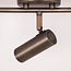 Plafonnier barre argent antique 3 spots LED - Zane