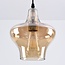 Lampe suspendue à 1 lumière Trinidad avec verre ambré - variante 3