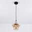 Lampe suspendue à 1 lumière Trinidad avec verre ambré - variante 3