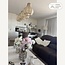 Lampe suspendue Japandi Senji - 5-light sand taupe with linen shades