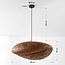 Lampe suspendue en bambou avec abat-jour tressé à la main Ø68 cm - Trama