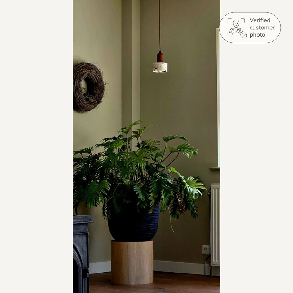 Suspension Lito avec effet terrazzo et bois