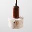 Suspension Lito avec effet terrazzo et bois