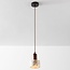Suspension Lito avec effet terrazzo et bois
