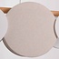 Suspension à 5 lumières Zenner – lin naturel avec accents bois et blancs