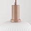 Suspension Viola 3 lumières - verre opale et beige
