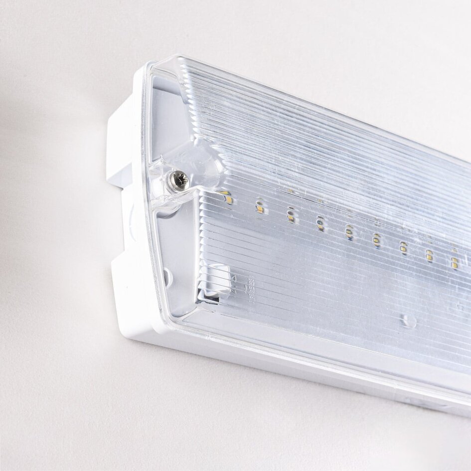 Luminaire de secours 3 watts avec abat-jour transparent, série OTG-KL