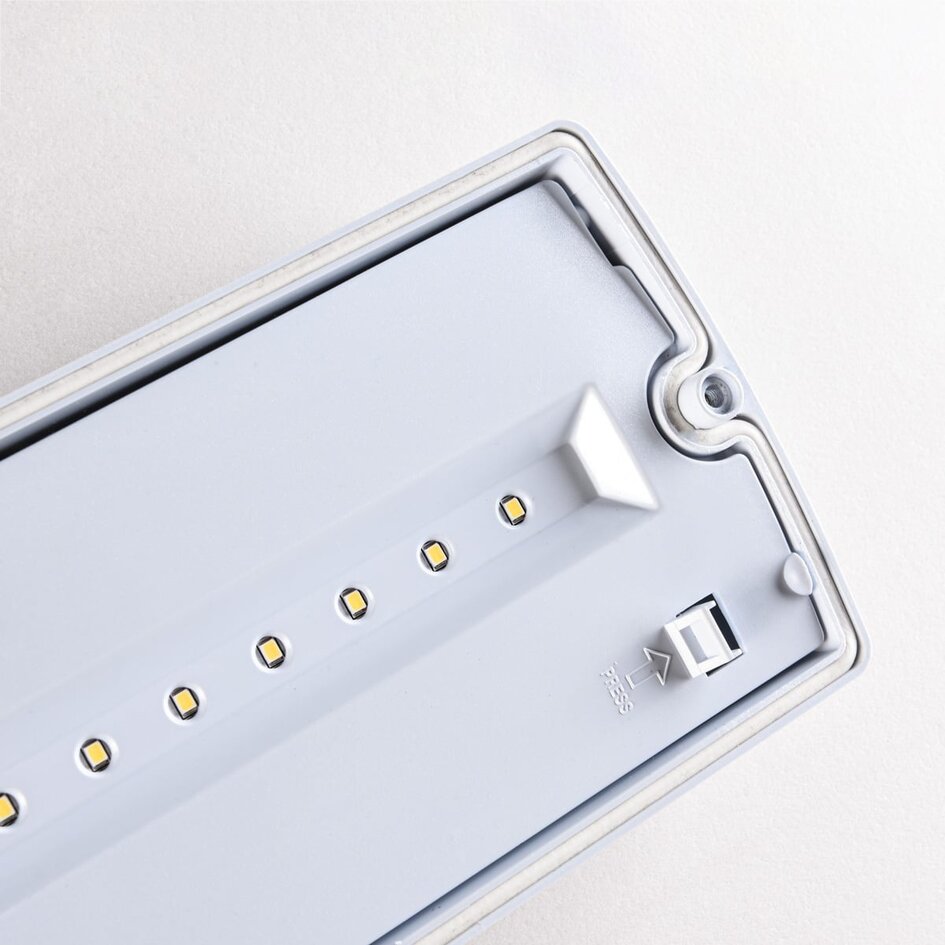 Luminaire de secours 3 watts avec abat-jour transparent, série OTG-KL