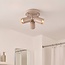 Spot de plafond à 3 lumières Nivo avec spots orientables - beige sable IP44
