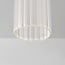 Suspension Frida beige avec verre nervuré, 4 lumières