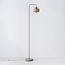 Lampadaire Kodee beige avec verre ambré