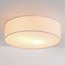 Plafondlamp Jantine met stoffen kap - beige