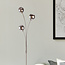 Lampadaire moderne Campbell 3 lumières en verre fumé