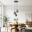 Suspension design 3 lumières Kansas - verre fumé