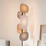 Lampadaire Velore avec abat-jours en lin naturel aux tons doux