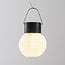 Lampion solaire Soleni - suspension solaire en nylon blanc