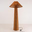 Boho vloerlamp Vasari van handgevlochten rotan