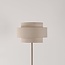 Lampadaire Corry avec abat-jour en lin - beige sable