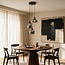 Moderne hanglamp met smoke glas, 3-lichts - Loua