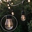 Guirlande lumineuse solaire 10 m, 10 ampoules à douilles suspendues variées, 3W