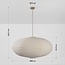 Suspension Sikara avec abat-jour en lin naturel- Ø80cm