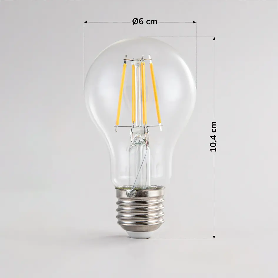 Kit guirlande guinguette, ampoule 3 niveaux 4,5W/7W, 2700 K, Ø60 mm, dimmable