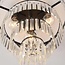 4-lichts plafondlamp Cristel met helder glazen kristallen