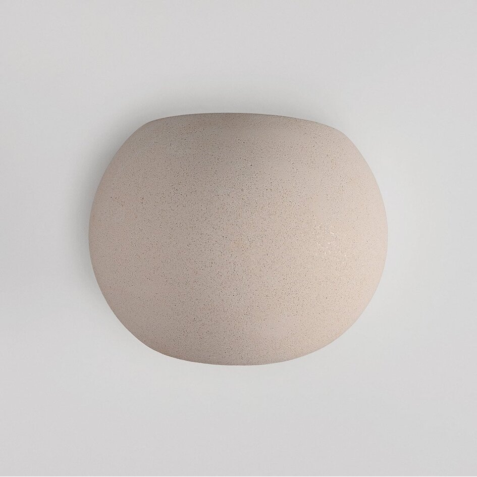 Wabi Sabi wandlamp Bolia van cement - wit