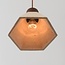 Hanglamp Petra van travertin en hout - bruin