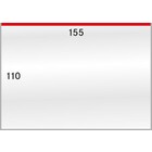 Schutzhüllen, Öffnung lange Seite - afm: 155 x 110 mm - Kristallklar ■ pre 50Stk.