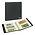 Album SRS, incl. 20 Klarsicht Blätter (10 x 830, 10 x 831) - 2 / 3 er Einteilung:  240 x 140/90 mm - Schwarz, incl Schutzkassette - 4 Ringe - Abm: 305 x 317 x 50 mm ■ pro Satz