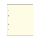 Feuilles intermédiaires - Blanco (803o) - Champagne 4 Anneaux - dim: 200 x 250 mm ■ par 10 pcs.