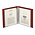 Album Classic (1130), incl. 20 feuilles (819) - 1 qui convient pour:  155 x 220 mm - Rouge vin, incl boite de protection - 13 Anneaux - Dim: 200 x 235 x 40 mm ■ par jeu
