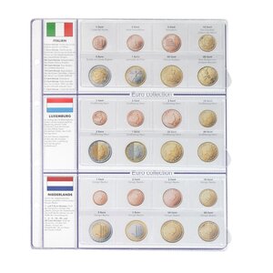 Muntenbladen - Euro Collection 8450 ( 7), geschikt voor: bladen - Voorbedrukt 4 Rings
