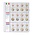 Coin sheets - Euro Collection 8450 ( 7), suitable for: Euro (sets) - Pre-printed 4 Rings - dim: 200 x 250 mm ■ per 5 pcs.