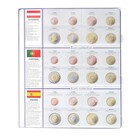 Feuilles de Monnaies - Euro Collection 8450 (10), qui convient pour: Euro (sets) - Pré-imprimé 4 Anneaux - dim: 200 x 250 mm ■ par 5 pcs.