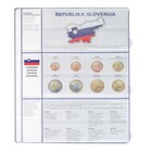 Feuilles de Monnaies - Euro Collection 8450 (16), qui convient pour: Euro (sets) - Pré-imprimé 4 Anneaux - dim: 200 x 250 mm ■ par 5 pcs.