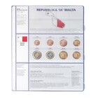 Feuilles de Monnaies - Euro Collection 8450 (17), qui convient pour: Euro (sets) - Pré-imprimé 4 Anneaux - dim: 200 x 250 mm ■ par 5 pcs.