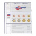Feuilles de Monnaies - Euro Collection 8450 (19), qui convient pour: Euro (sets) - Pré-imprimé 4 Anneaux - dim: 200 x 250 mm ■ par 5 pcs.