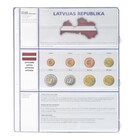 Feuilles de Monnaies - Euro Collection 8450 (21), qui convient pour: Euro (sets) - Pré-imprimé 4 Anneaux - dim: 200 x 250 mm ■ par 5 pcs.