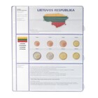 Feuilles de Monnaies - Euro Collection 8450 (22), qui convient pour: Euro (sets) - Pré-imprimé 4 Anneaux - dim: 200 x 250 mm ■ par 5 pcs.