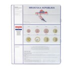 Feuilles de Monnaies - Euro Collection 8450 (23), qui convient pour: Euro (sets) - Pré-imprimé 4 Anneaux - dim: 200 x 250 mm ■ par 5 pcs.