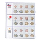 Feuilles de Monnaies - Euro Collection 8450 (36), qui convient pour: Euro (sets) - Pré-imprimé 4 Anneaux - dim: 200 x 250 mm ■ par 5 pcs.