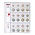 Münzkblätter - Euro Collection 8450 (36), geeignet für: Euro (sets) - Vordrucke4 Ringe - Abm: 200 x 250 mm ■ pro 5 Stück